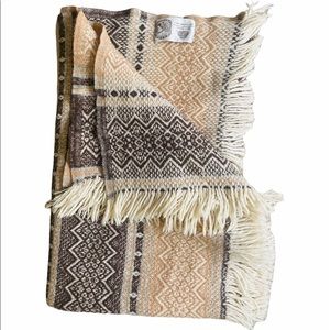 Amana Products 100% Wool Throw Blanket Missoni Print